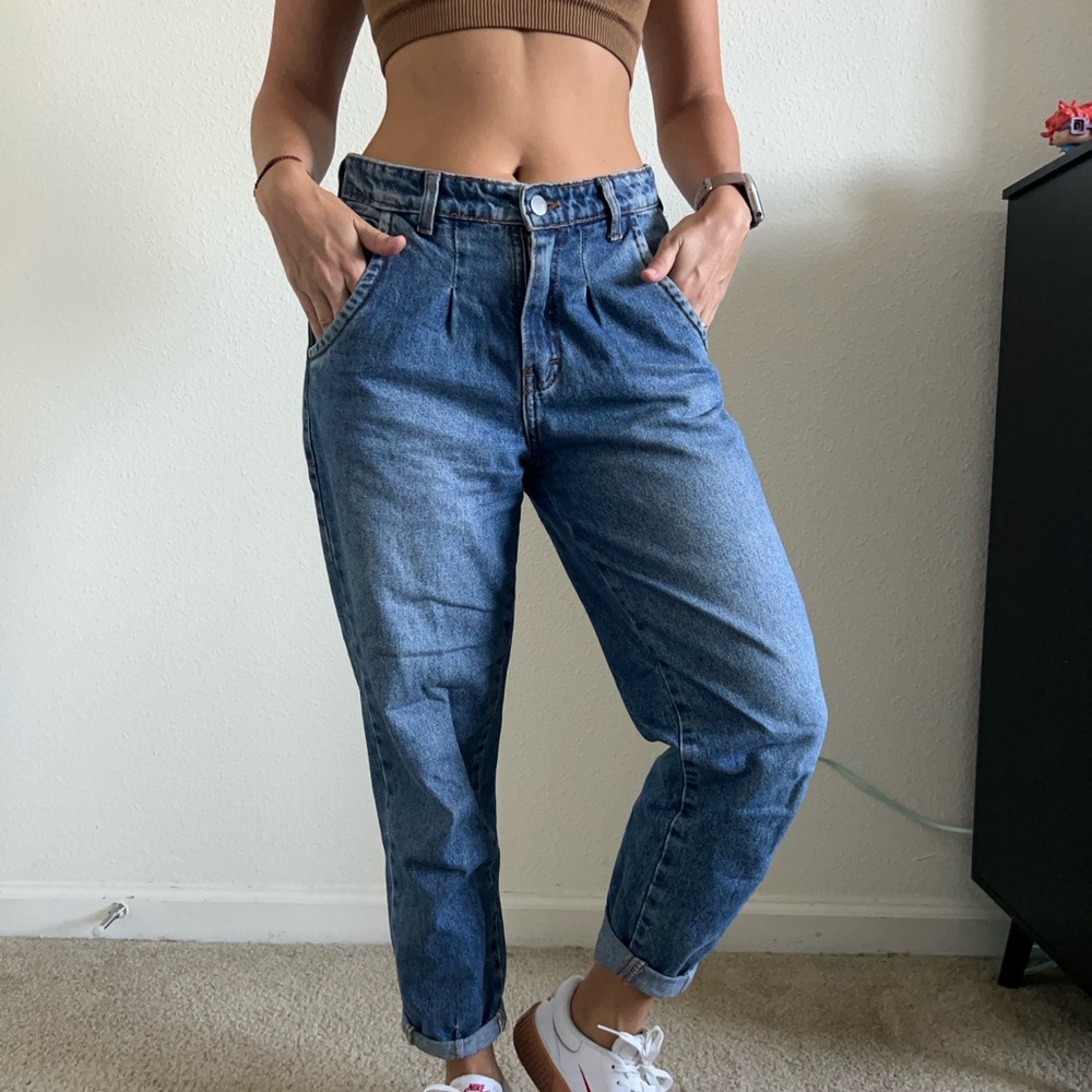 Trendy Blue Ankle Jeans for Women